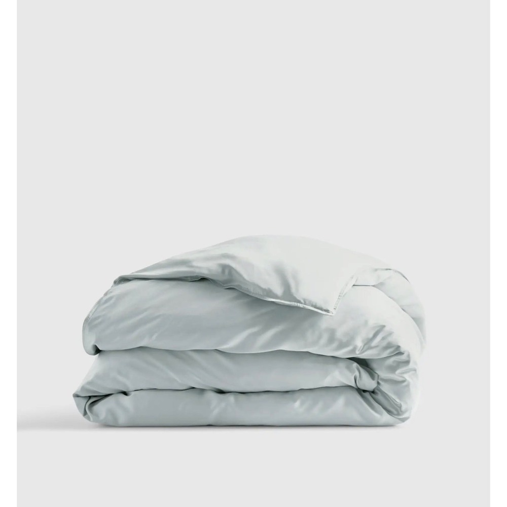 New Quince 100% Organic Bamboo Duvet Cover Queen, Mist